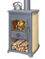 Preview: EEK A Kaminofen Grande creme mit Herdplatte - 9,7kW