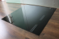 Preview: Rechteck 120x130cm Glas schwarz - Funkenschutzplatte Kaminbodenplatte Glasplatte Ofenunterlage