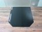 Preview: Sechseck 100x110cm Glas schwarz - Funkenschutzplatte Kaminbodenplatte Glasplatte Unterlage Ofen