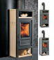 Preview: EEK A+ - Kaminofen Globe Fire LUNA II H Naturstein - 6 kW