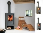 Preview: EEK A+ - Kaminofen Globe Fire LUNA II L Naturstein - 6 kW