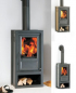 Preview: EEK A+ - Kaminofen Globe Fire LUNA II L Naturstein - 6 kW