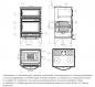 Preview: EEK A Panorama-Kaminofen mit Backfach und Herdplatte Modell S107-3D - 15,87kW