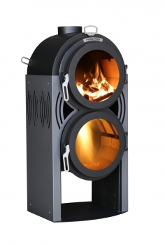 EEK A+ Zweiflammenofen LS-Kamin NEMO - 9 kW