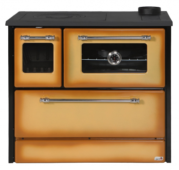 EEK A Küchenofen Holzherd 701-G Omega Cappuccino, rechte Version - 9,18 kW