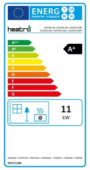 EEK A+ - Kamineinsatz HEATRO 69 L mit Klapptür - 11kW