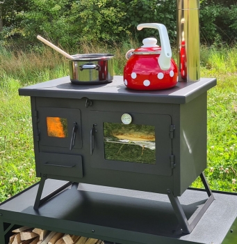 Outdoor-Küchenofen Garten-Kamin Gartenküche "ERNA" Gartenofen Pizzaofen Grillkamin Holzbackofen