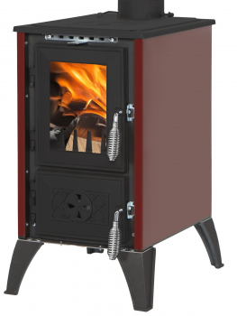 EEK A - Kaminofen mit Herdplatte 806 IGLO burgundy - 10,6kW