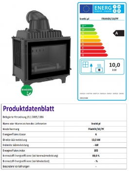 EEK A - Gusskamineinsatz Kratki FRANEK 10 kW