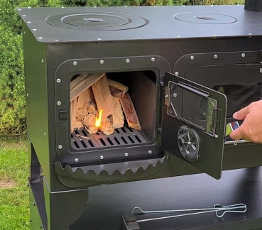 XL Holzbackofen "Elise XL" Kochstelle Gartenküche Pizza-/Brotbackofen Zeltofen