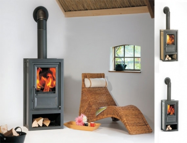 EEK A+ - Kaminofen Globe Fire LUNA II L Naturstein - 6 kW