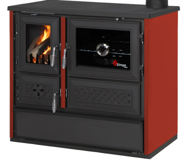 EEK A Küchenofen Holzherd 802 - BELLA bordeaux  - 9,12 kW