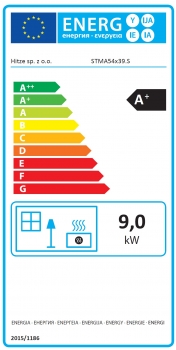 EEK A+ Kamineinsatz HITZE STMA54X39.S mit 9kW