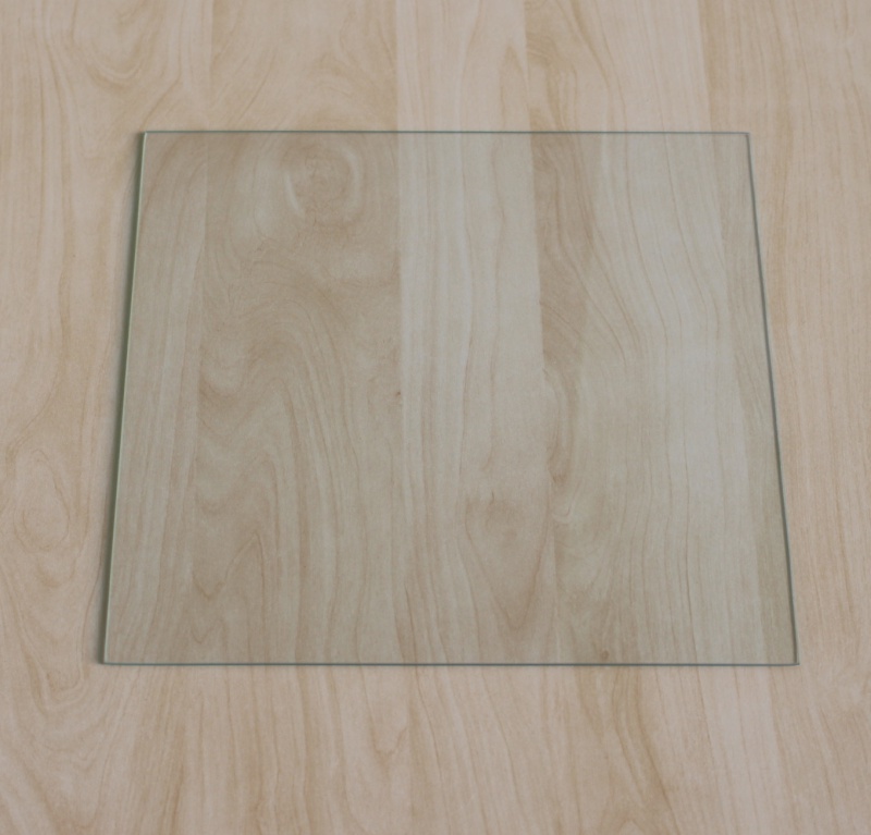 Glasplatte24 Funkenschutzplatte Quadrat für Kaminofen, Glasplatte