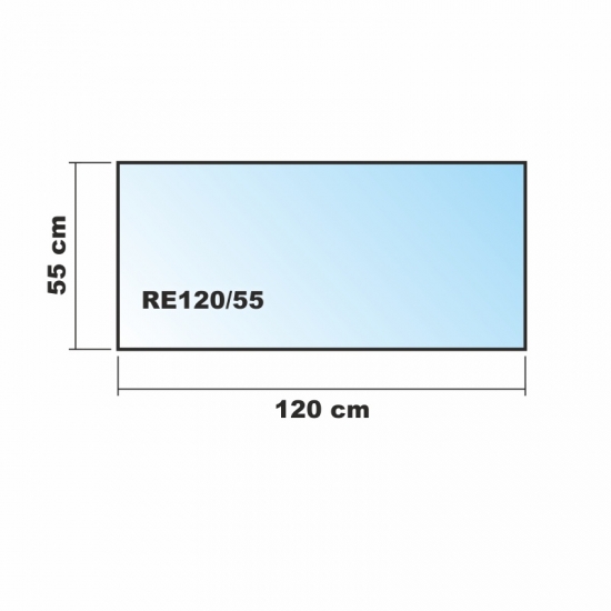 120x55cm Glas weiß - Glas-Küchenrückwand Spritzschutz Herd Fliesenspiegel Glasplatte Rückwand