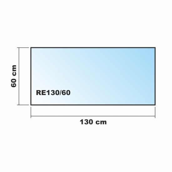 130x60cm Glas weiß - Glas-Küchenrückwand Spritzschutz Herd Fliesenspiegel Glasplatte Rückwand