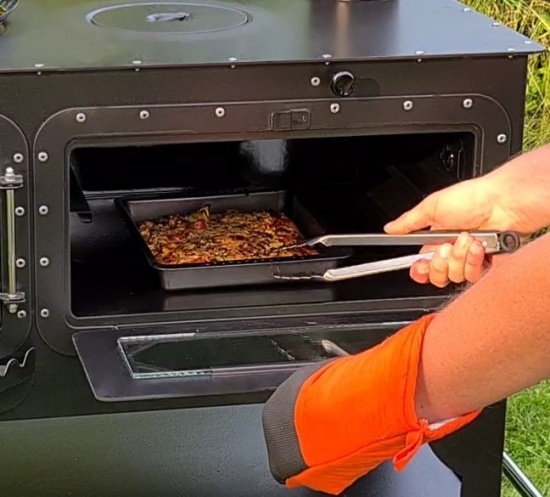 XL Holzbackofen "Elise XL" Kochstelle Gartenküche Pizza-/Brotbackofen Zeltofen