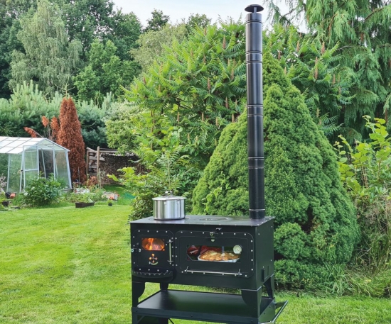 XL Holzbackofen "Elise XL" Kochstelle Gartenküche Pizza-/Brotbackofen Zeltofen