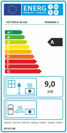 EEK A Eck-Kaminofen Victoria Panama2 mit Flügeltüren, schwarz, dauerbrandfähig – 9kW