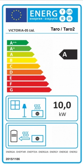 EEK A Kaminofen Victoria Taro, schwarz, dauerbrandfähig – 10kW